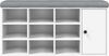 vidaXL Schuhbank Weiß 102x32x50 cm Holzwerkstoff 835089 Bild 5