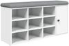 vidaXL Schuhbank Weiß 102x32x50 cm Holzwerkstoff 835089 Bild 2