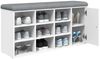 vidaXL Schuhbank Weiß 102x32x50 cm Holzwerkstoff 835089 Bild 4