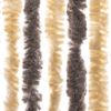 vidaXL Fliegenvorhang Dunkelbraun und Beige 90x220 cm Chenille 377356 Bild 5