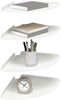 vidaXL Schwebendes Regal mit Regal 4 pcs Weiß 30 x 30 x 2 cm 8004121 Bild 3