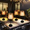 2er Set LED Solarleuchte, Tischlampe, Kristalloptik, H 29cm Bild 2