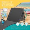 KESSER® Strandmatte klappbar mit verstellbarer Rückenlehne, Strandliege faltbar mit Tragegurt, wasserdichter Handyhülle & Aufbewahrungstasche, Sonnenliege für Strand Garten Terrasse, Liegematte 130Kg Anthrazit, 2er Set Bild 4