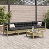 vidaXL 5-tlg. Garten-Sofagarnitur mit Kissen Kiefernholz Imprägniert 3299285 Bild 3