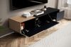 Lowboard Schwarz mit Eiche-Dekor 150x40x40 cm TV-Kommode Modern, Design TV-Sc... Bild 4