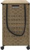 vidaXL Wäschekorb mit Rollen 66x35x60 cm Rattan 372044 Bild 5