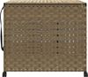 vidaXL Wäschekorb mit Rollen 66x35x60 cm Rattan 372044 Bild 3