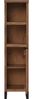Hochschrank Massivholz Pinie dunkel 31x125x25 cm massivum Sydney braun schmaler Badezimmer-Wandschrank Flurschrank Landhausstil Bild 3