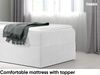MEBLINI Kinderbett mit Bettkasten MINO 3 90x200 Rechts – H3/Hellgrau Samt Gepolstert Einzelbett mit Matratze - Polsterbett mit Stauraum - Bett mit Kopfteil – Stauraumbett Bild 4
