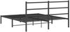 vidaXL Bettgestell mit Kopfteil Metall Schwarz 150x200 cm 355367 Bild 2