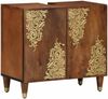 vidaXL Badezimmerschrank-Set mit Tür 5 pcs Honigbraun Massivholz Mango 3310150 Bild 2
