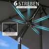 Sekey Sonnenschirm Rechteckig Marktschirm Neigbar mit Kurbel Sonnenschirm Groß, LxB: 300x200 cm, Sonnenschirm 300x200 cm, Gartenschirm Outdoor Wetterfest, Knickbar Bild 4