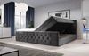 Boxspringbett Velutto mit Stauraum 160x200 Grau H3 (70-100kg) Bild 3