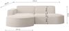Kaiser Möbel Ecksofa Designer MODENA STUDIO L stoff Poso, Neve, Quelle Bild 3