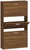 vidaXL Schuhschrank Braun Eichen-Optik 59x17x108 cm Holzwerkstoff 342533 Bild 2