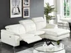 Vente-unique - Relaxsofa Ecksofa Leder - Ecke Rechts - Elfenbein - LISMORE Bild 4