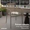 STEELSØN 'Pincoya' Gartenstuhl, grau, Kunststoff, wetterfest und UV-beständig, Balkonstuhl stapelbar, bis 120 kg belastbar, 2er Set Bild 3