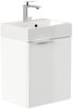 Posseik Badmöbel-Set Gäste WC Raumspar-Waschplatz "Cubi 40 cm" weiß Hochglanz Bild 2