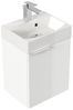 Posseik Badmöbel-Set Gäste WC Raumspar-Waschplatz "Cubi 40 cm" weiß Hochglanz Bild 4