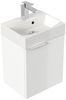Posseik Badmöbel-Set Gäste WC Raumspar-Waschplatz "Cubi 40 cm" weiß Hochglanz Bild 5