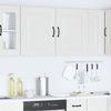 vidaXL Küchen-Hängeschränke 2 Stk. Kalmar Weiß Holzwerkstoff 853558 Bild 1