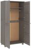 Kleiderschrank, Massivholz Kiefer, hellgrau, 89 x 50 x 180 cm Bild 5