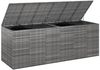 vidaXL Garten-Kissenbox PE Rattan 291x100,5x104 cm Grau 317237 Bild 4