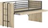 Hochbett >Sam< in Eiche Melamin Dekor - 219x219x116,6x98 (LxBxHxT) Bild 5
