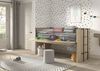 Hochbett >Sam< in Eiche Melamin Dekor - 219x219x116,6x98 (LxBxHxT) Bild 2