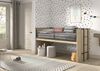 Hochbett >Sam< in Eiche Melamin Dekor - 219x219x116,6x98 (LxBxHxT) Bild 3