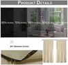 BTTO V&G Gardine Outdoorgardine Blackout Vorhang Wasserdicht (2 St), Lichtschutz, Balkon Vorhang mit Magic Tape Bild 4