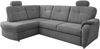 Ecksofa >Elli< Schlaffunktion, Stauraum, 2 Kopfstützen, grau - 264x92x180cm (BxHxT) Bild 4