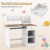 COSTWAY Kinderschreibtisch, mit Schublade, Bücherregal & Tastaturablage Bild 4