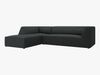 Micadoni 4-Sitzer Modular Sofa Ruby Links Kord Scala Schwarz Bild 2