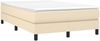vidaXL Boxspringbett mit Matratze Creme 120x190 cm Stoff 3269662 Bild 2