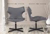 CLP Lounger Welland Kunstleder mit Metallgestell und Rückenlehne,grau Bild 2
