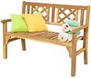 COSTWAY Gartenbank Sitzbank, bis 320kg belastbar, 120 x 56 x 90 cm Bild 5