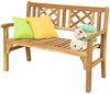 COSTWAY Gartenbank Sitzbank, bis 320kg belastbar, 120 x 56 x 90 cm Bild 4