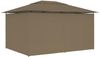 vidaXL Gartenzelt mit Vorhängen 4x3 m Taupe 180 g/m² 312232 Bild 4