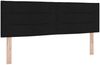 vidaXL Boxspringbett mit Matratze Schwarz 140 x 190 cm Stoff 3339956 Bild 5