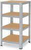 shelfplaza HOME 100x30x30 cm Schwerlastregal in grau-verzinkt mit 4 Böden und 175 kg Traglast pro Boden Bild 5
