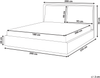 Wasserbett Stoff BAJONNA 180 x 200 cm Hellbeige Bild 2
