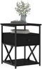 vidaXL Nachttische 2 Stk. Schwarz 40x42x55 cm Holzwerkstoff 826074 Bild 3