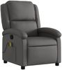 vidaXL Massagesessel Relaxsessel Echtleder Grau 3205473 Bild 3