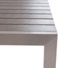 Gartentisch Set NARDO 180x90x75 cm Grau Bild 5