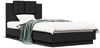 vidaXL Bettgestell mit Kopfteil Schwarz 75x190 cm Holzwerkstoff 3209976 Bild 2