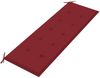 vidaXL Batavia-Bank mit Weinrotem Kissen 150 cm Massivholz Teak 3100835 Bild 5