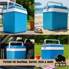 BigDean Thermobehälter Kühlbox inkl. 12 Kühlakkus 24 Liter Kühlbox mit Akku für bis zu 11h, Kunststoff, (Set, 1-tlg, Kühlbox inklusive Miniakkus), Robust, Stromlos, Outdoor geeignet Bild 3