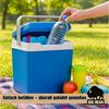 BigDean Thermobehälter Kühlbox inkl. 12 Kühlakkus 24 Liter Kühlbox mit Akku für bis zu 11h, Kunststoff, (Set, 1-tlg, Kühlbox inklusive Miniakkus), Robust, Stromlos, Outdoor geeignet Bild 2