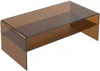 Vente-unique - Couchtisch doppelt - Sicherheitsglas - Braun - STILEOS Bild 5